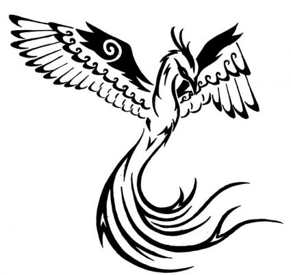 Tribal Phoenix Free Tattoo Image